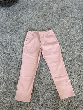 CAbi Soft Pink Straight-Leg Jeans